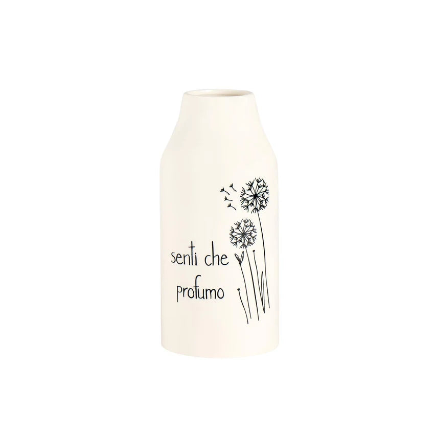 Vaso Portafiori in gres "Senti che profumo"