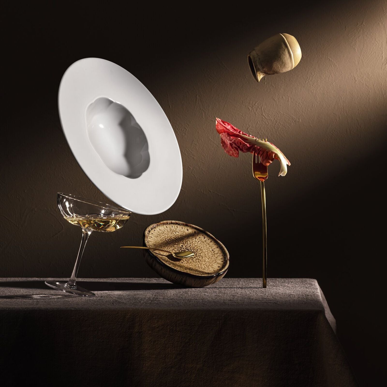 Sonetto Bianco Piatto gourmet fondo 28 cm lucido