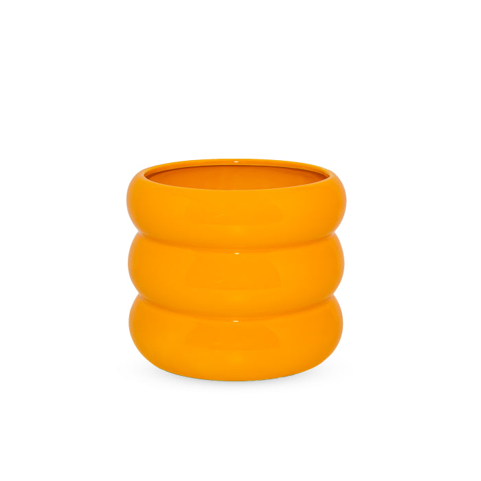Vaso in terracotta. Colore GIALLO.