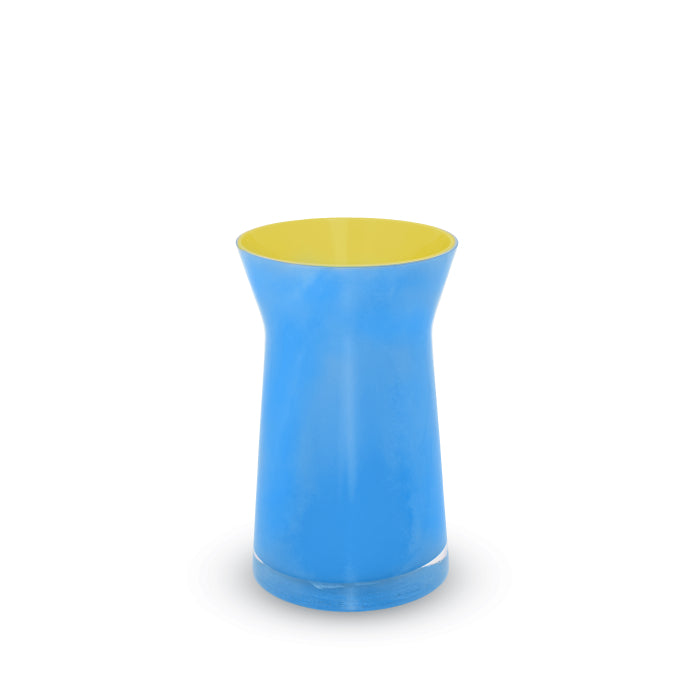 Vaso in vetro. Colore AZZURRO.