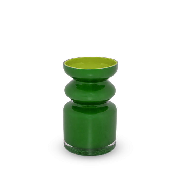Vaso in vetro. Colore VERDE.