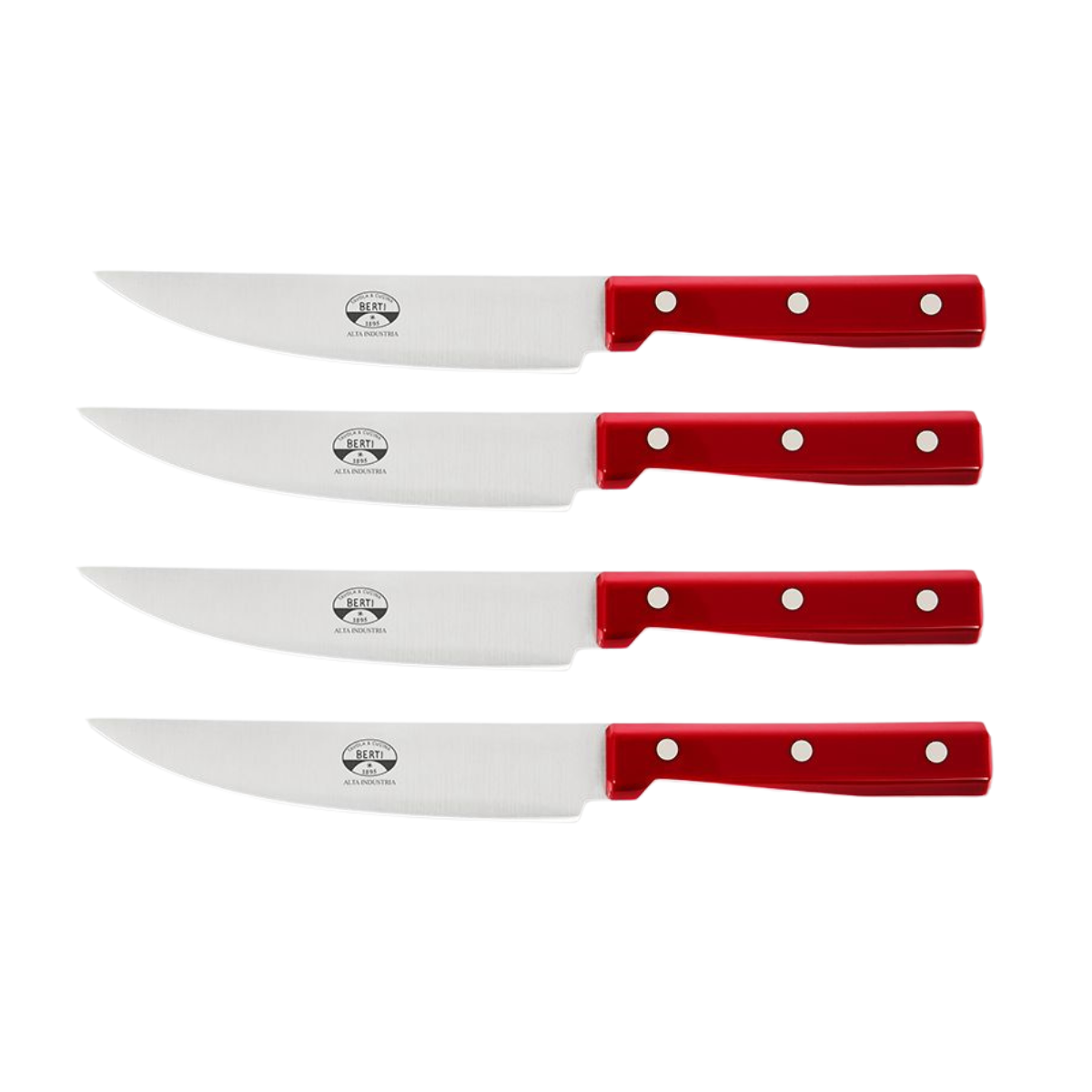 Laboratorio 02 Set 4 coltelli bistecca 14,5cm rosso
