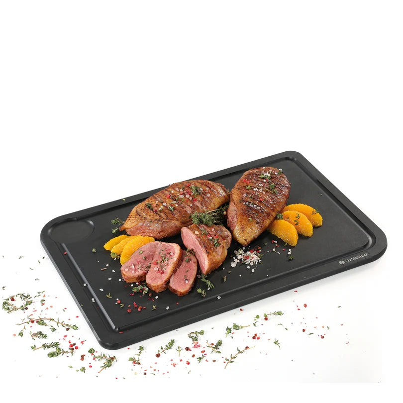 Tagliere rettangolare con scanalatura "Comfort Plus" cm 42x27,5x0,9
