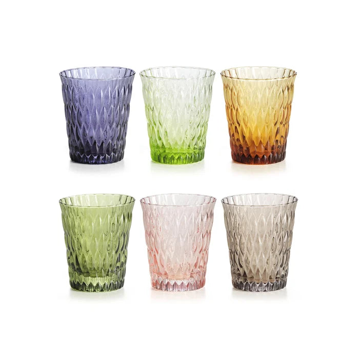 Loto set 6 bicchieri colori assortiti