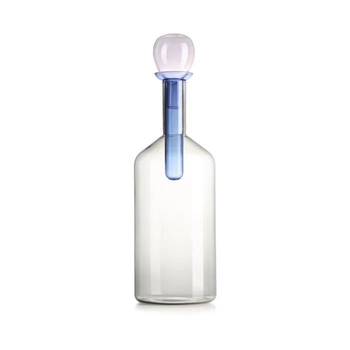 Chemical bottiglia in vetro borosilicato grigio/blu/rosa H 40,5 cm