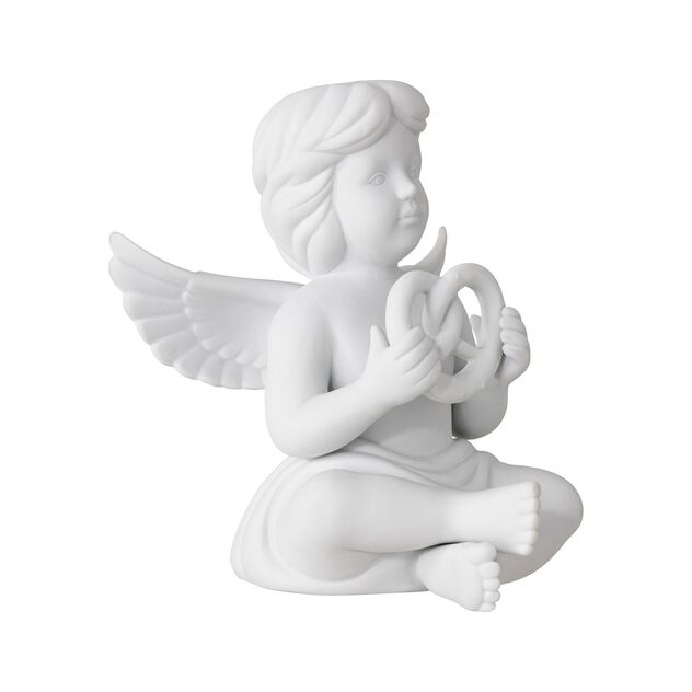 Angeli Bianco Opaco Angelo con il pretzel