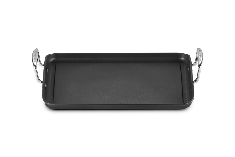 Grill grande liscio in alluminio antiaderente 35 cm