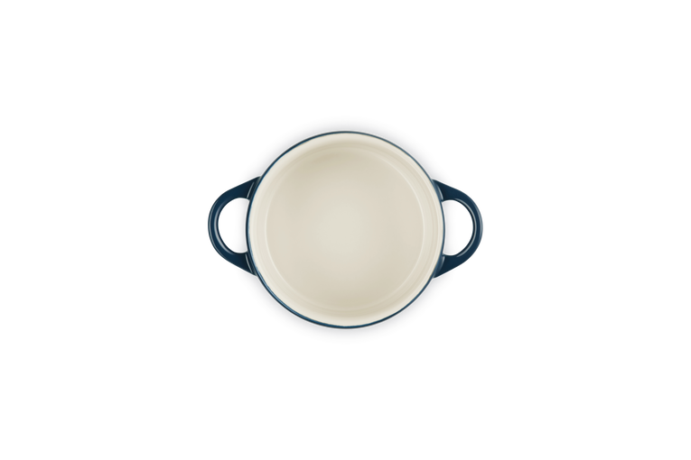 Mini cocotte rotonda in gres vetrificato color nuit