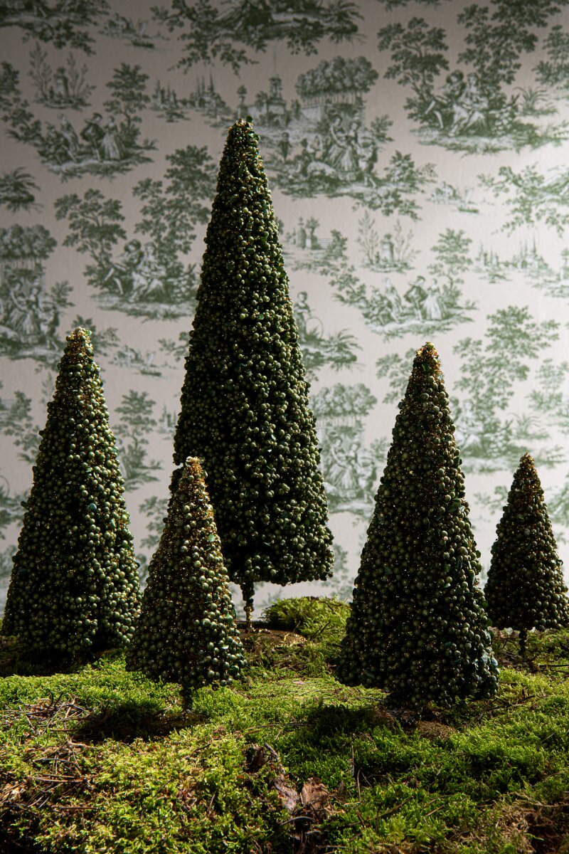 JOLIPA - Albero Bacche Sintetico Verde Muschio Small - 266735