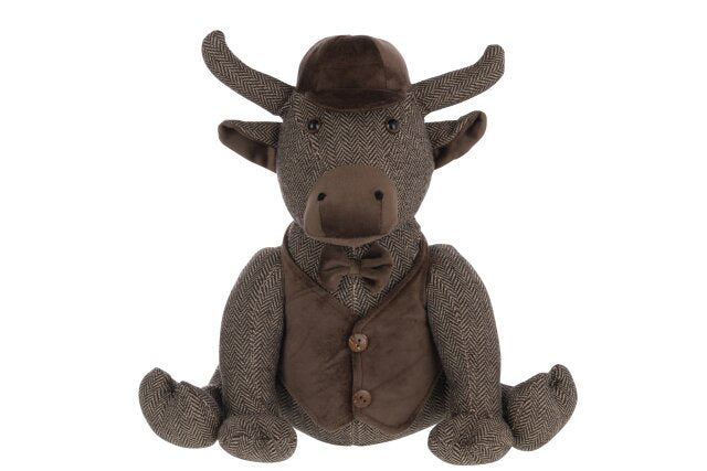 JOLIPA - Ferma Porta Bull + Cappello Poliestere Marrone Scuro - 56850