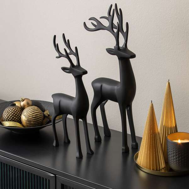 Villeroy & Boch - Christmas Chic Statuetta cervo nero 36 cm - 1486777406