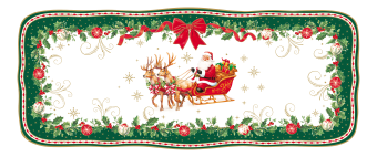 Easy Life - Piatto da portata 36x15 cm CHRISTMAS HERITAGE - R3414#CHER