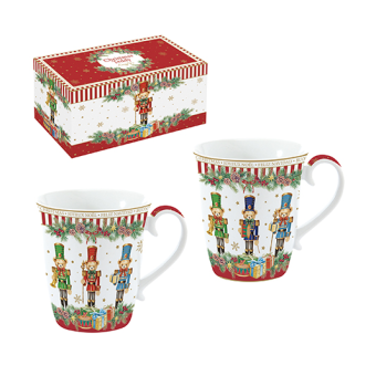 Easy Life - Set 2 tazze 275 ml in porcellana CHRISTMAS TEDDY - R1102#CHTD