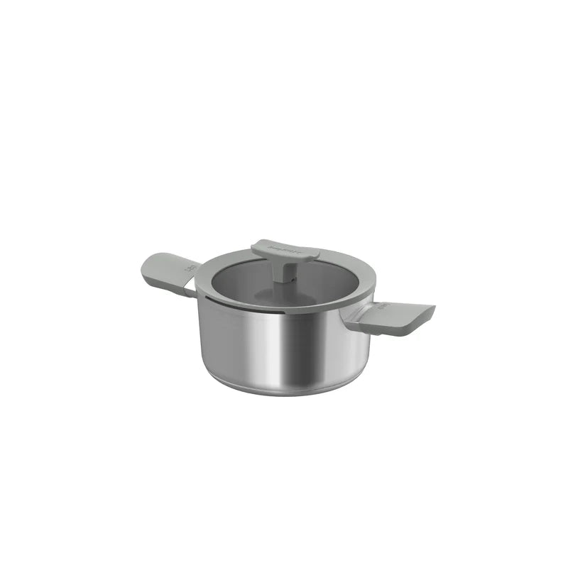 BERGHOFF - Casseruola +coperchio Balance, acciaio inox, 18 cm, Moonmist -3950727