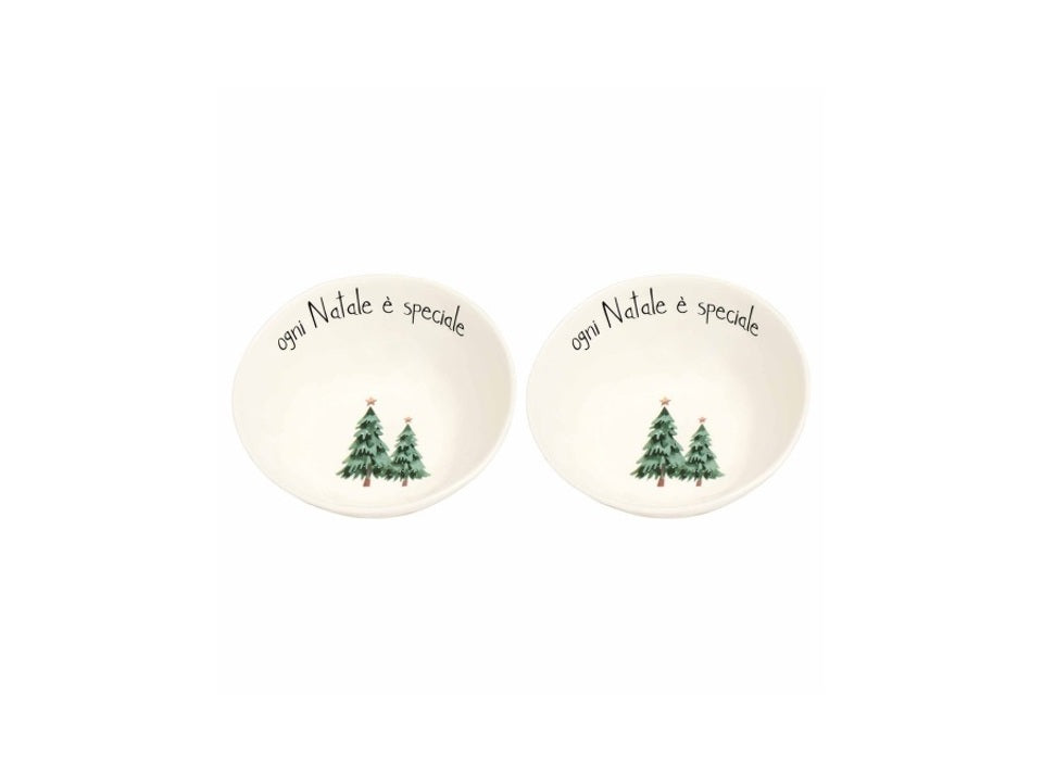 Simple Day - Set 2 coppette in gres ogni natale è speciale 12 cm - 10011080