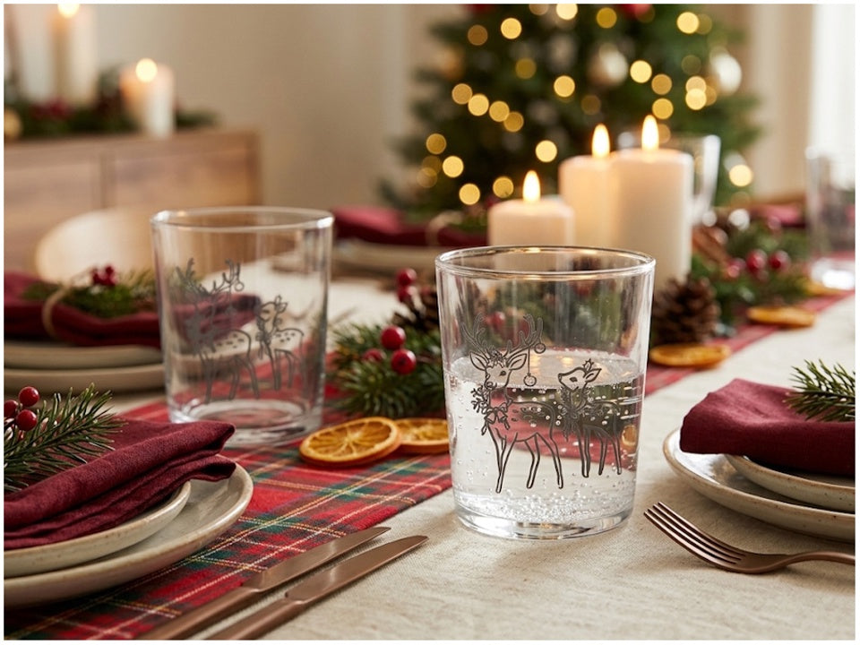Simple Day - Bicchiere, decorazione cervi natalizi 0,35 l - 10011910
