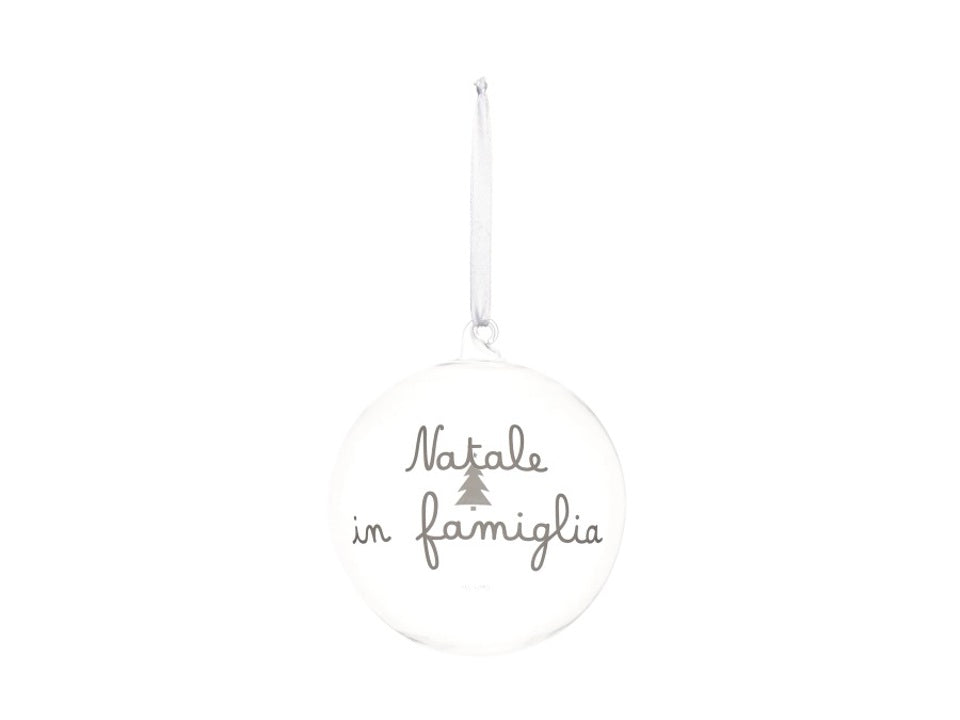 Simple Day - Pallina in vetro natale in famiglia,15 cm - 10012762