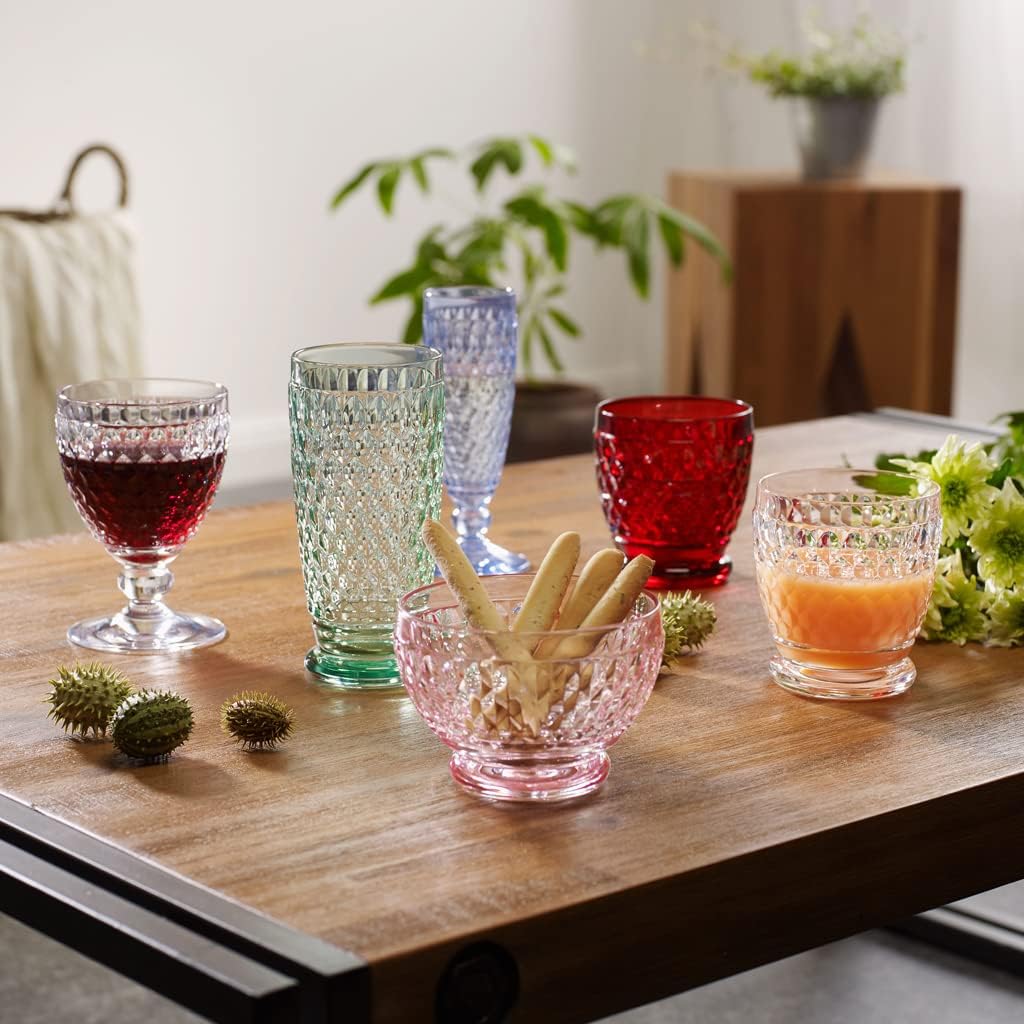 BOSTON Coppetta macedonia - Rosa, 250 ml, cristallo