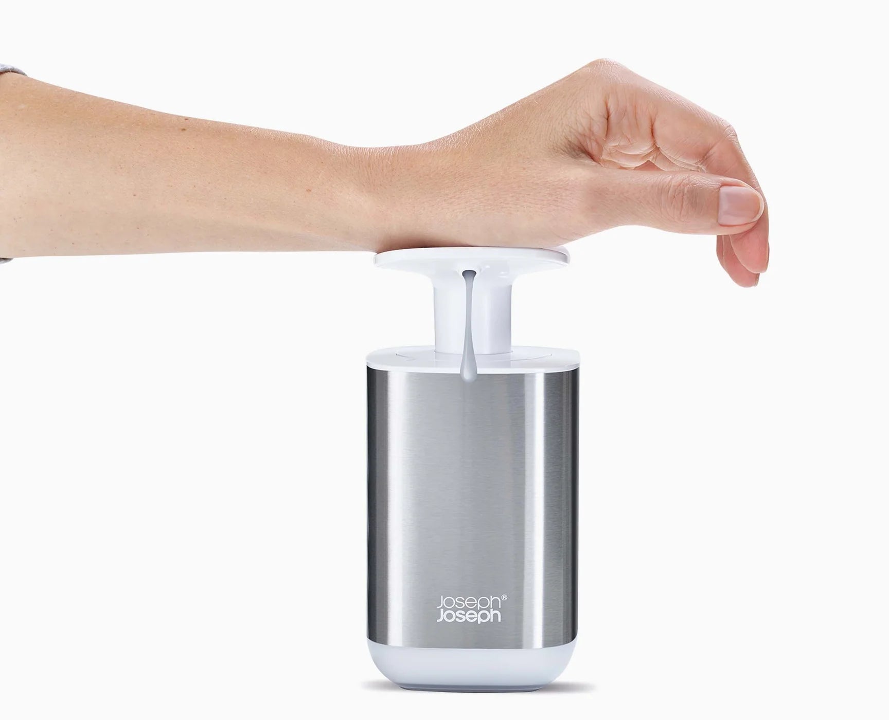 Joseph Joseph JJ Presto Steel Soap Dispenser Bianco