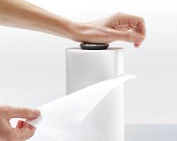 Porta rotolo da cucina Push&Tear™ grigio
