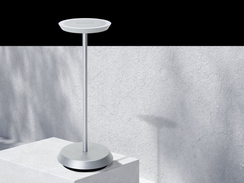 "Flaat" Lampada cordless ricaricabile - Aluminium