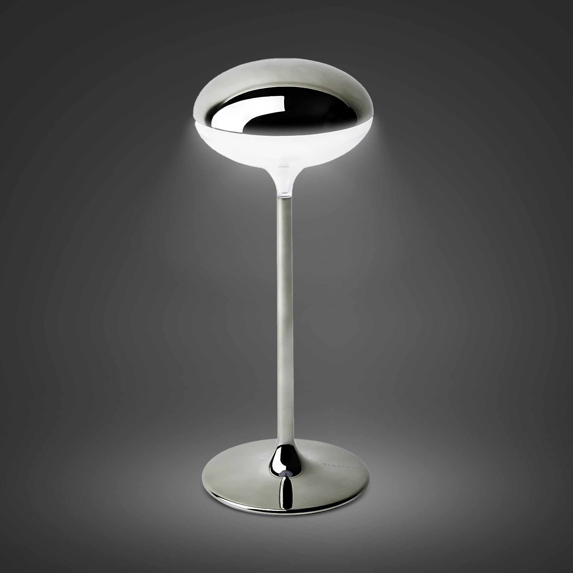 "ZEEBO" Lampada cordless ricaricabile - Metallic Grey Plating
