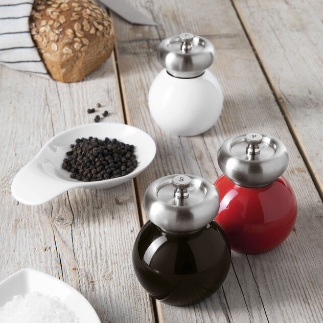 Macinasale - h 10,0 cm / Nero, Acciaio Inox