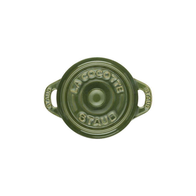 Mini cocotte rotonda - 10 cm, basilico