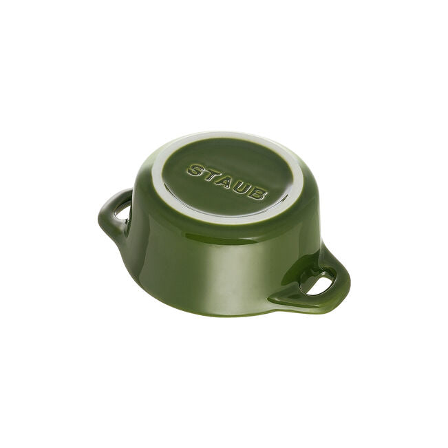 Mini cocotte rotonda - 10 cm, basilico