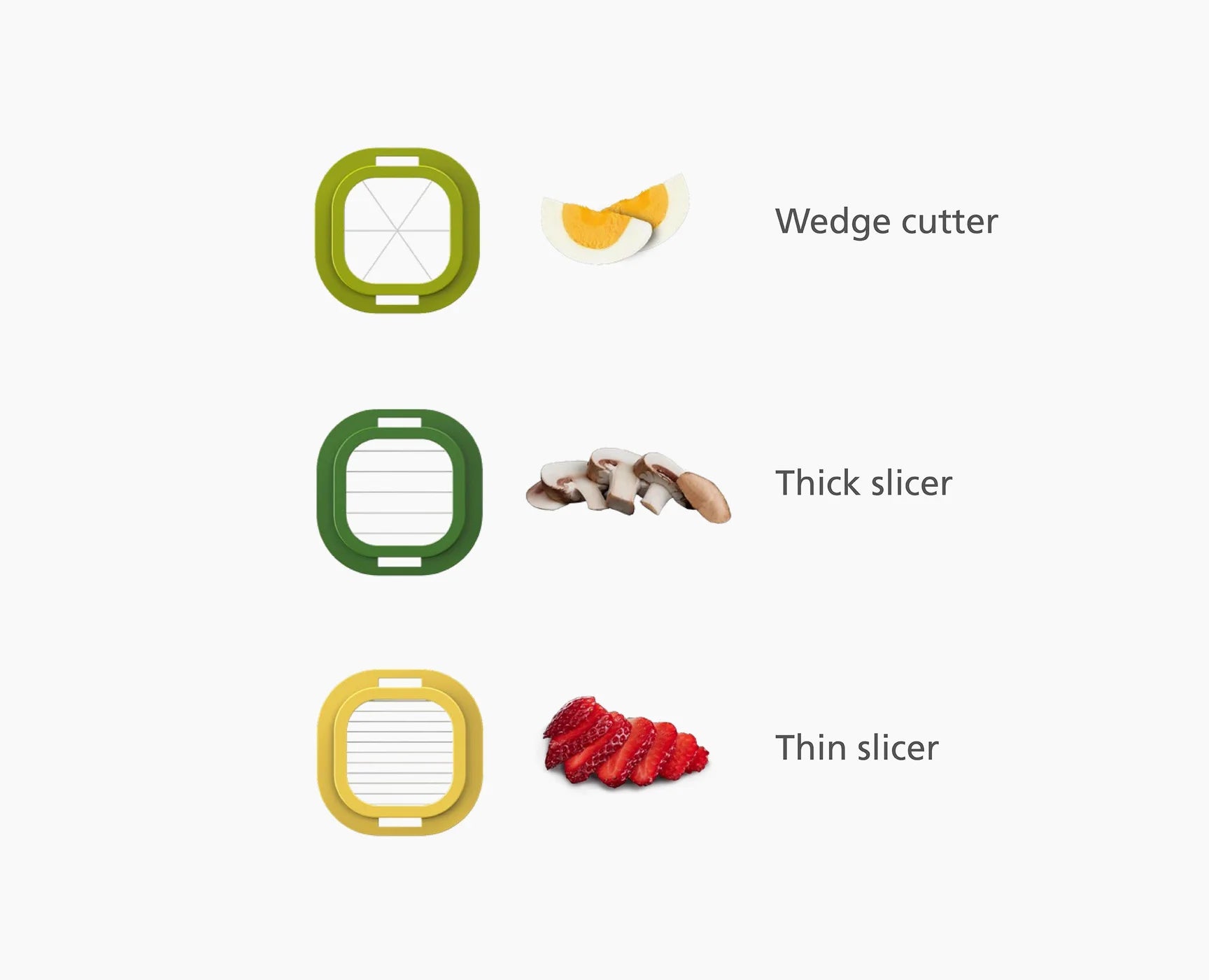 Multi-Prep™ Mini 3 pezzi multicolore per la preparazione degli alimenti