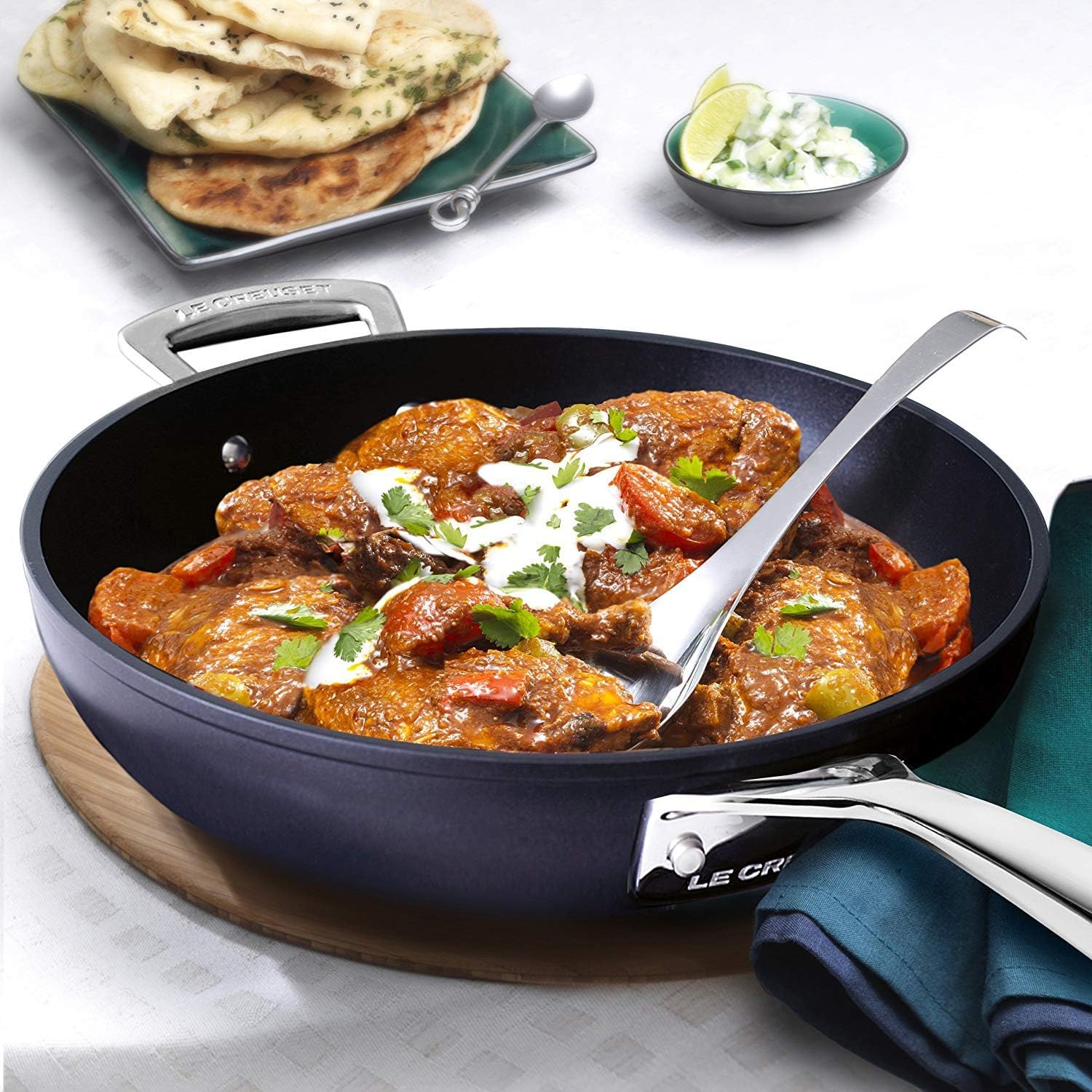 Le Creuset Padella alta man.lungo man 30