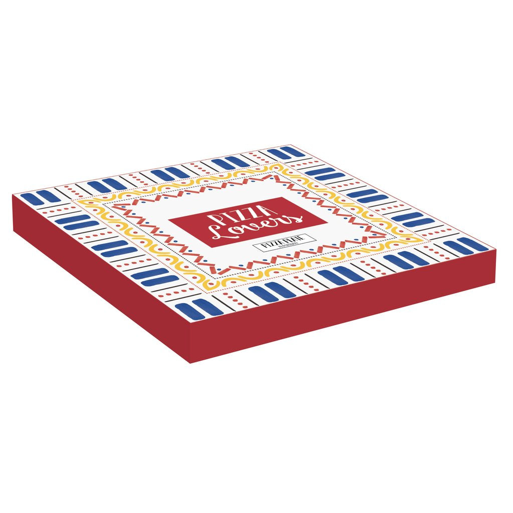 Pozzi Milano Piatto pizza in porc. 32,5 cm 4 dec.ass.in color box PIZZA LOVERS -