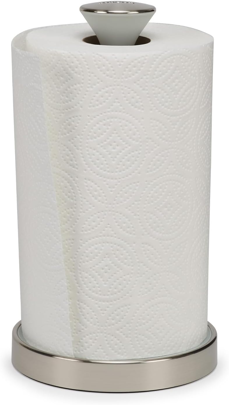 Push&Tear Portarotolo da cucina facile da strappare - 24cm / Grigio Pietra