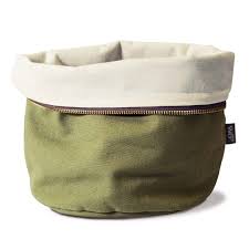 Wd Lifestyle Sacchetto pane riscaldabile in cotone verde - WD571V