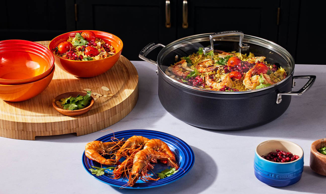 Sauté in alluminio antiaderente con coperchio vetro - 24 cm, 3.3L