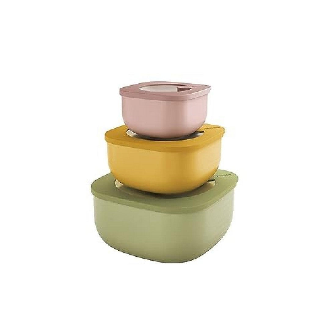 Guzzini SET 3 CONTENITORI BASSI 'ECO STORE&MORE' (ISCC+)