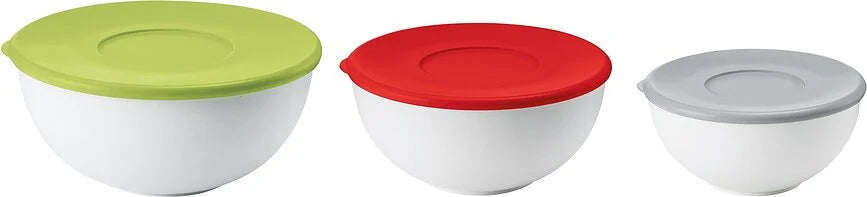 SET 3 CONTENITORI CON COPERCHIO 'EVERYWHERE BIO' "FOOD STORAGE"