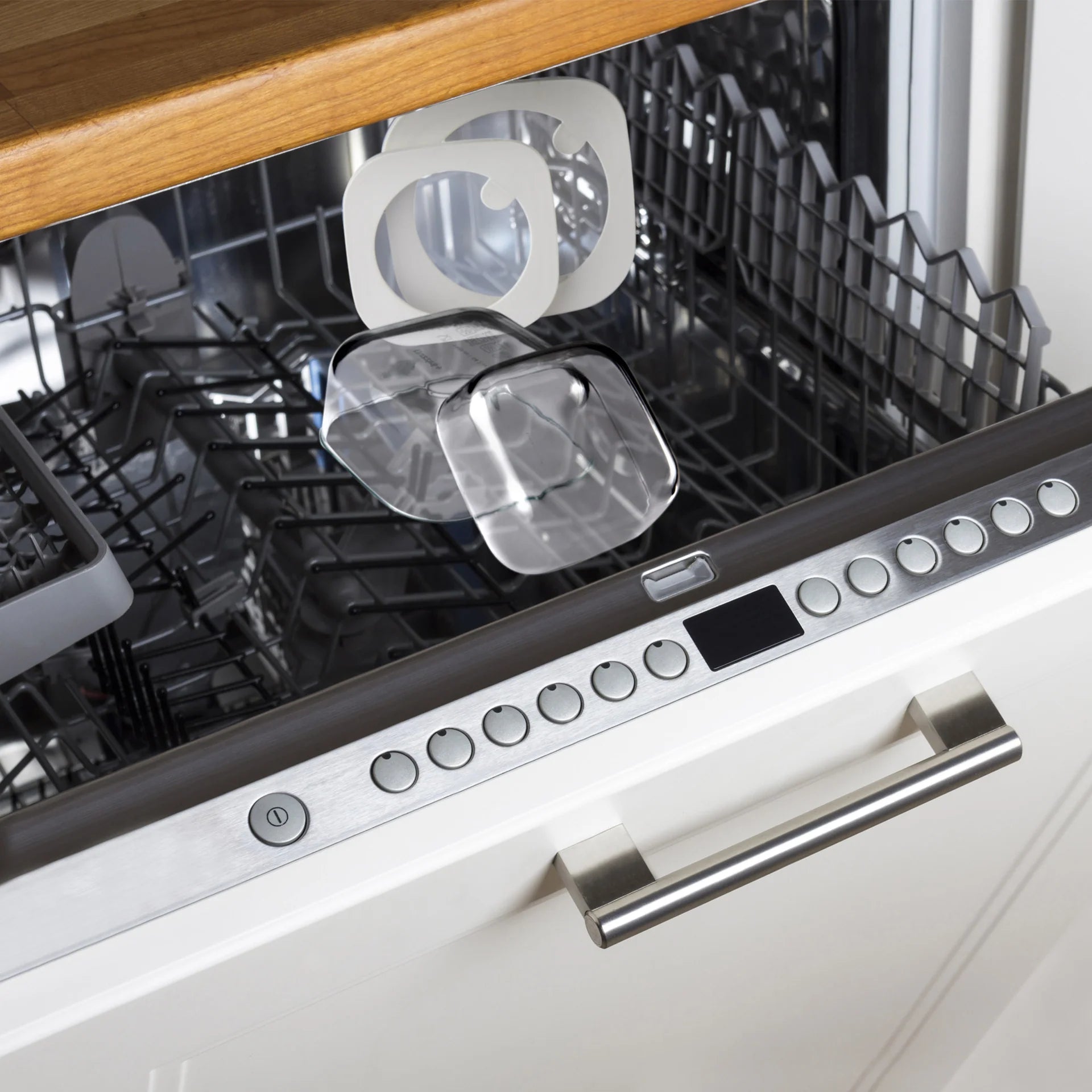 SET 3 CONTENITORI ERMETICI IN VETRO