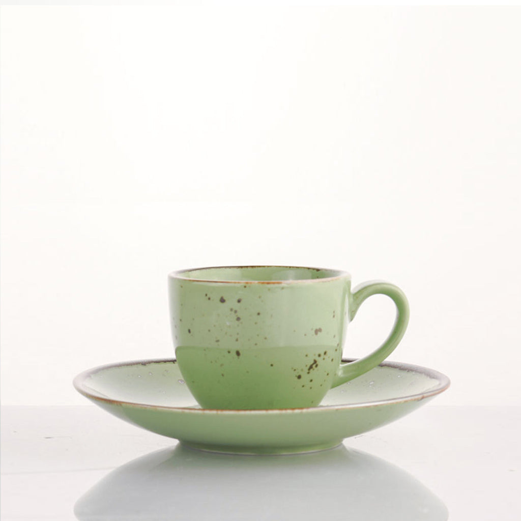 Set 6 Tazze Caffè Cottage Green
