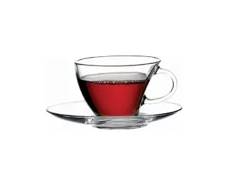 PENGUEN - SET 6 TAZZINE CAFFE' IN VETRO CON PIATTINO 90 ML