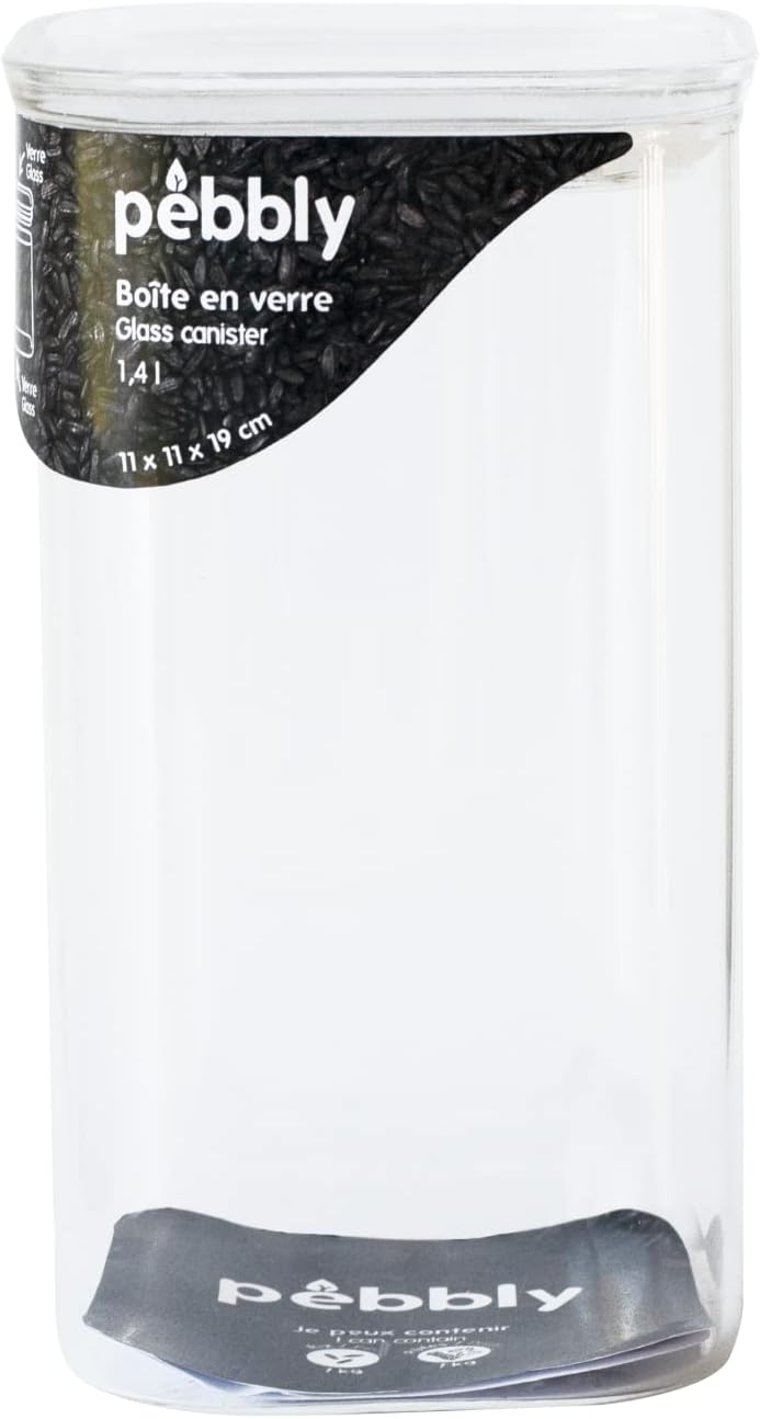 Contenitore quadrato alto in vetro - 1400ML