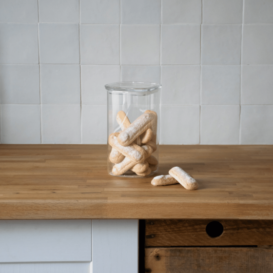 Contenitore quadrato alto in vetro - 1400ML