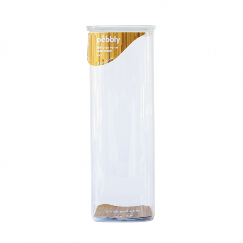Contenitore di vetro quadrato - 2,2 L