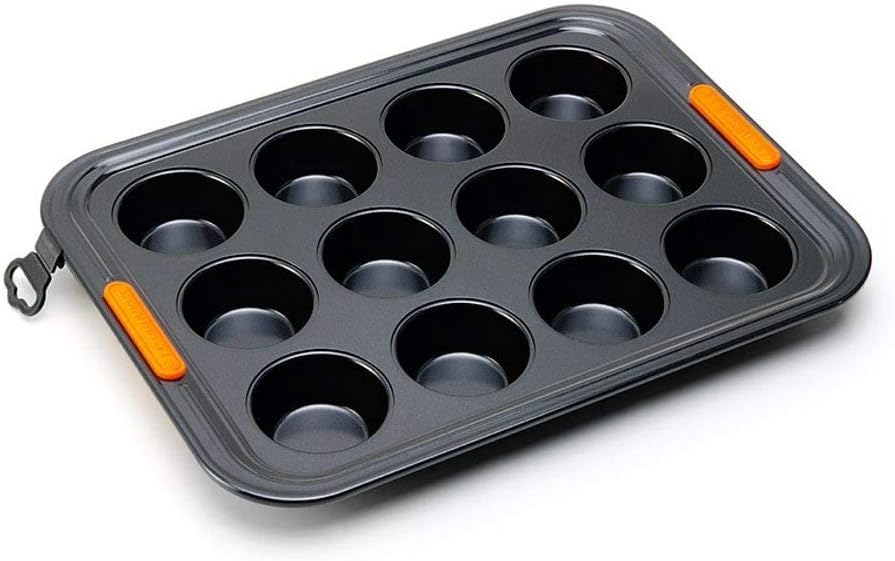 Le Creuset Stampo 12 muffin 40X30 Nero