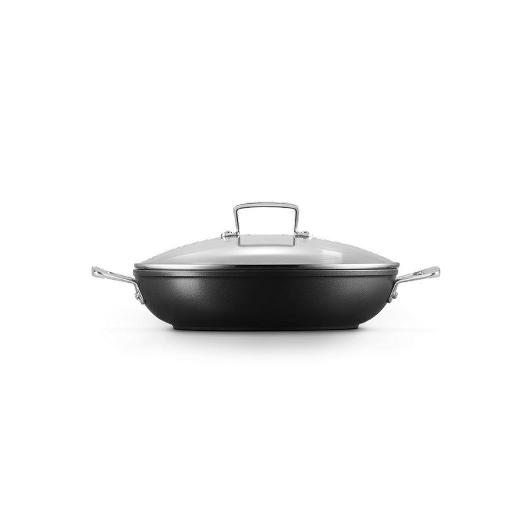 Le Creuset Tegame basso in alluminio antiaderente con coperchio vetro