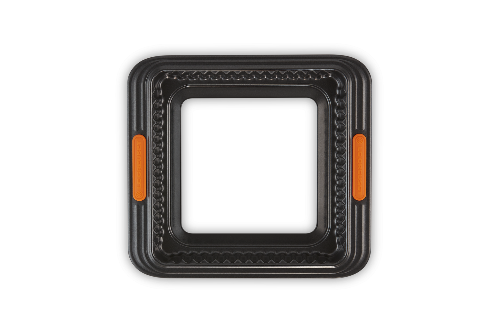 Tortiera quadrata con base removibile - 23 cm, Nero