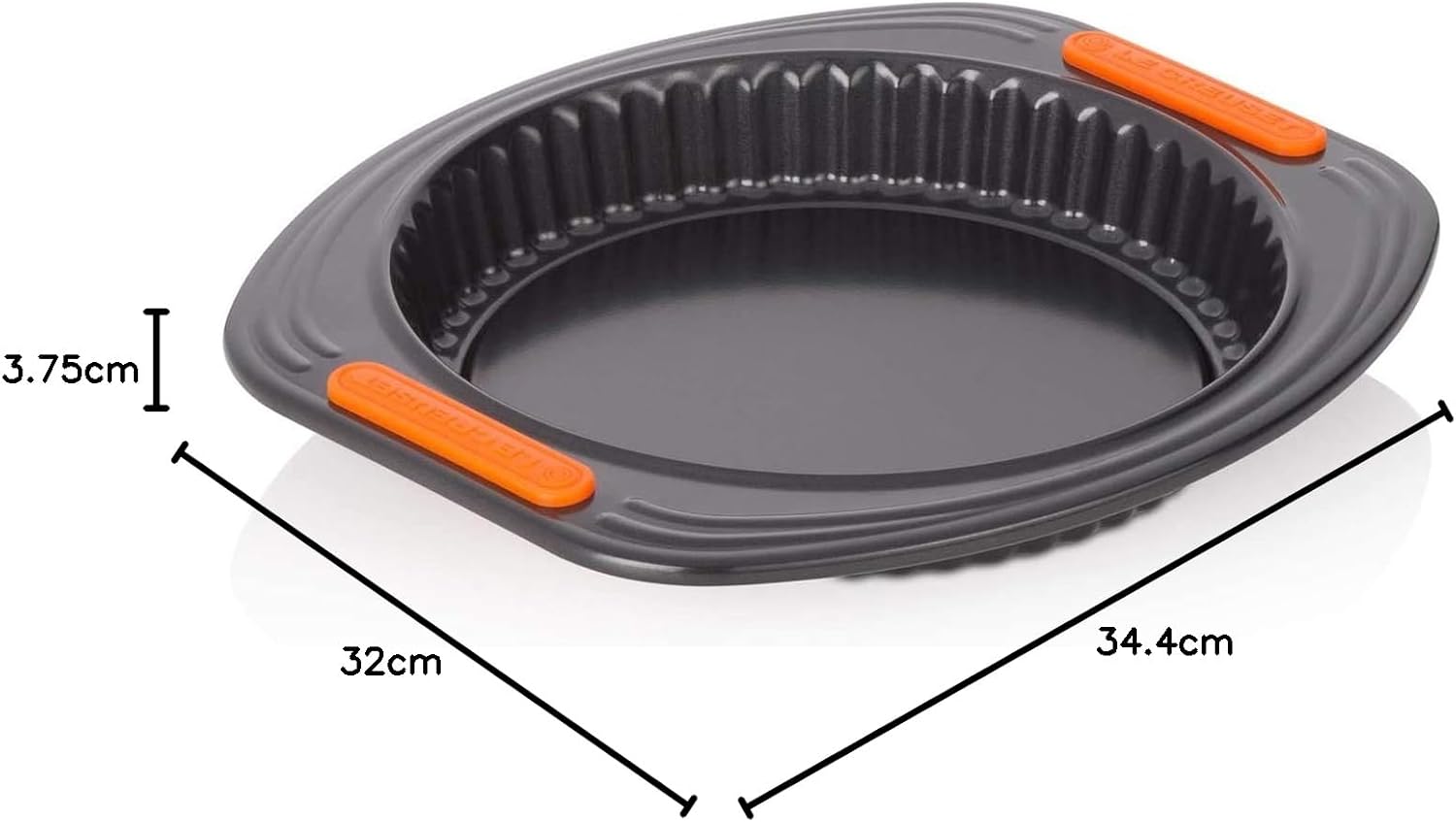 Le Creuset Tortiera in acciaio 28 cm Nero