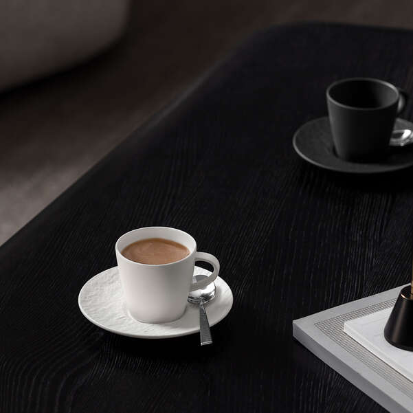 MANUFACTURE Piattino per tazzina da caffè - Bianco, Premium Porcelain