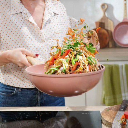 L' incredibile Wok - 28cm / Rosa Cipria