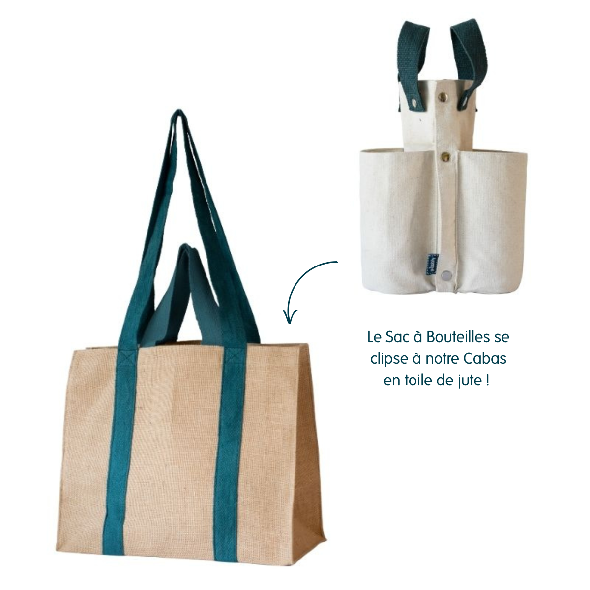 Borsa della spesa in tela di iuta - XL